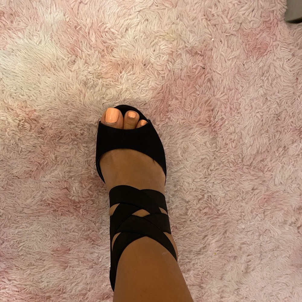 Black Madden girl wedges